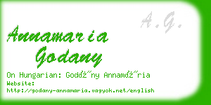 annamaria godany business card